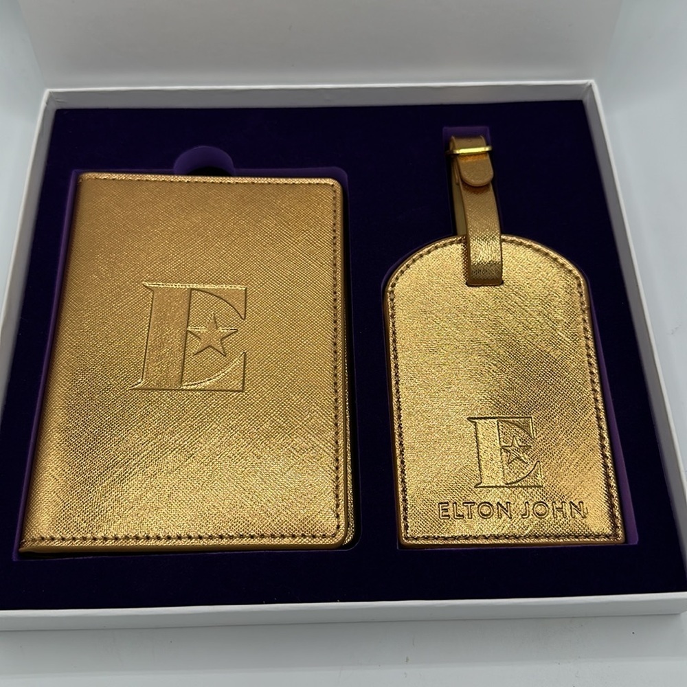 Elton John farewell tour passport holder and luggage tag - Picture 2 of 4